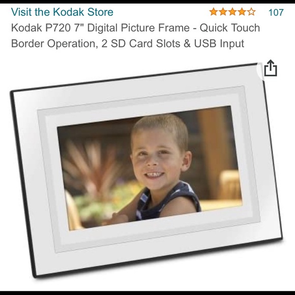 Kodak 7" Digital Picture Frame -Quick Touch Border - Picture 3 of 4